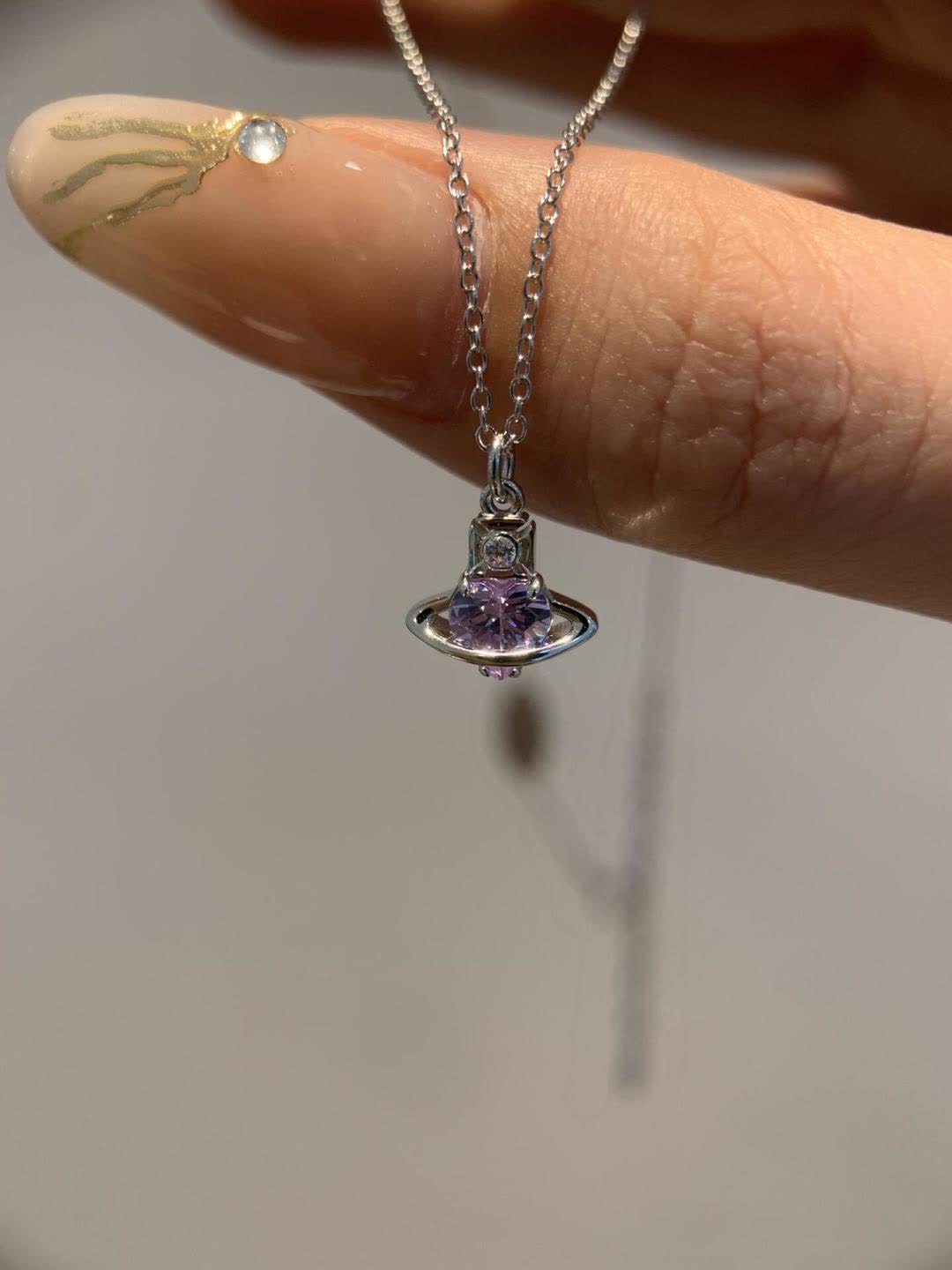 Vivienne Westwood Silver UFO Pendant Necklace